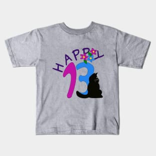 Happy thirteen Kids T-Shirt